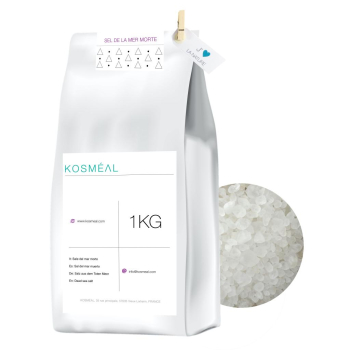 Sel De La Mer Morte  - 1kg - Emballage Écologique En Papier Kraft Blanc