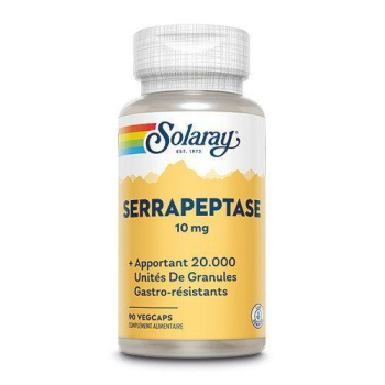 Serrapeptase 10 mg 90 capsules végétales Solaray