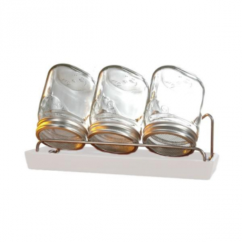 3 germoirs et egouttoir blanc