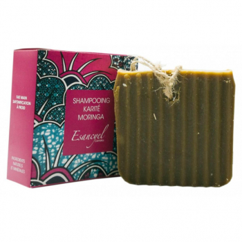 Shampoing solide naturel Karité Moringa - Saponifié à froid 120 gr 
