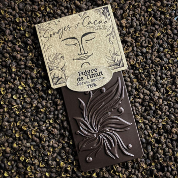 Chocolat cru - Noir 75% - Timut - Bio