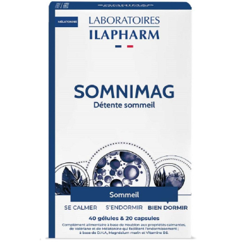 Somnimag - Sommeil et nuits sereines - 40 gélules et 20 capsules