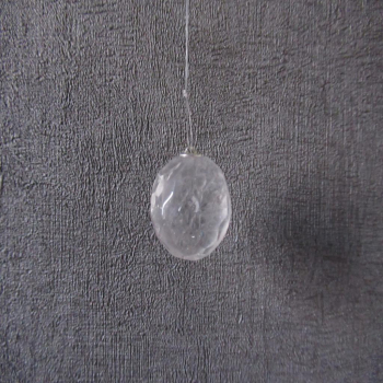 Sphère en cristal de roche facettée