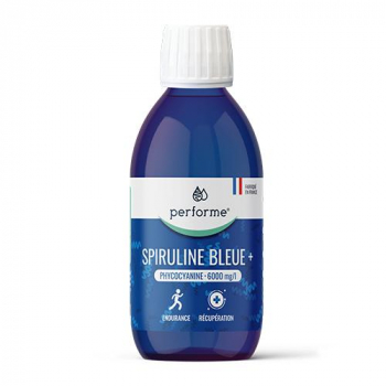 Spiruline Bleue+ - Phycocyanine 6000 mg/l - Endurance - Récupération - 200 ml - 20 jours