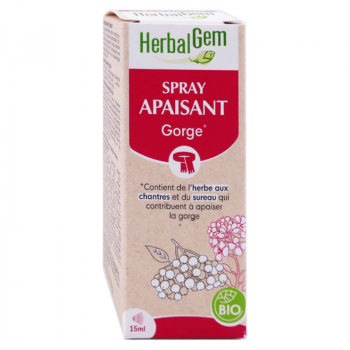 Spray Apaisant Gorge Bio - Herbalgem - 15ml