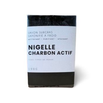 Savon surgras à la nigelle et au charbon actif