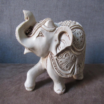 Statuette éléphant blanc