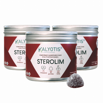 STEROLIM Pack de 3 mois - Gummies à l'ail noir - 90 gummies - Circulation - Cholestérol