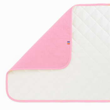 Tapis à Langer Nomade Lubiana en Coton Bio Rose