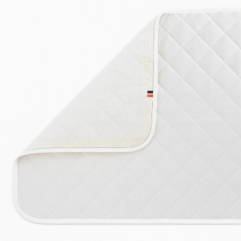 Tapis à Langer Nomade Lubiana en Coton Bio Blanc