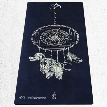 Tapis yoga latex & Suede Sri yantra +Sac