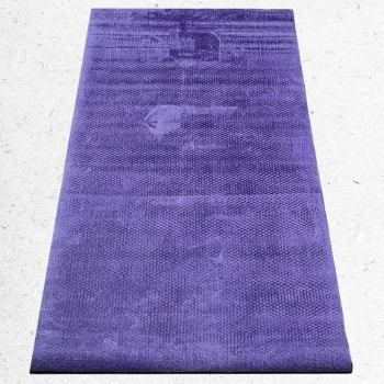 Tapis de yoga bio latex fibres de jute violet