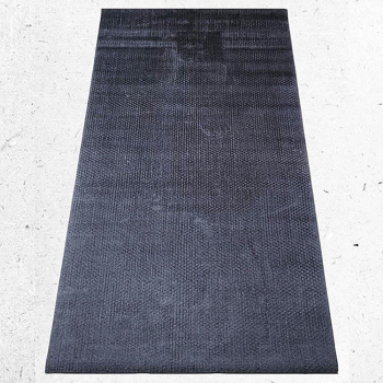 Tapis de yoga bio latex et fibres de jute gris