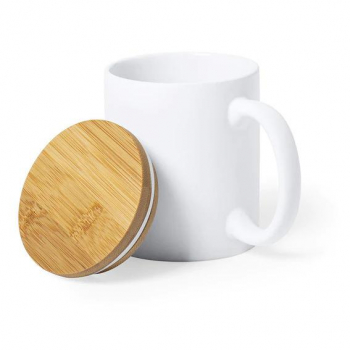 Tasse céramique avec couvercle en bambou - JYOTI