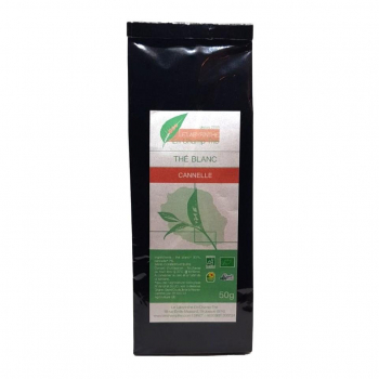 Thé blanc bio à la cannelle 100% français (Réunion) - 50g