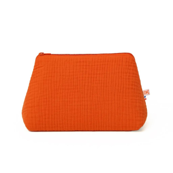 Trousse de Toilette en Coton Bio Fraise