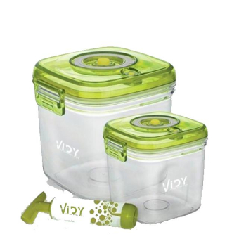Lot de 2 boîtes sous vide 1350ml + 2570ml