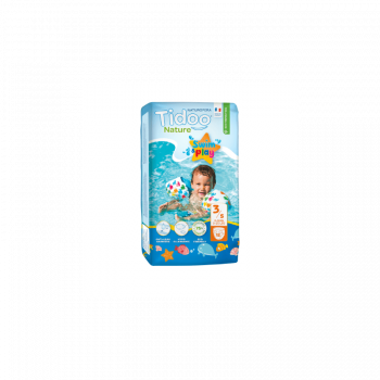 Couches Swim & Play T3 S - 4-9kg - 12 pièces - Tidoo Nature