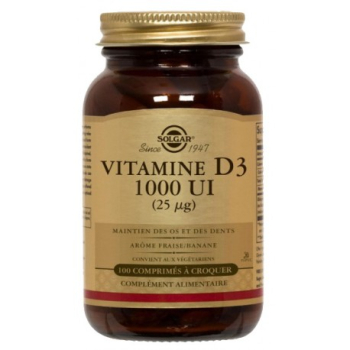 vitamine-d3-1000-ui-solgar