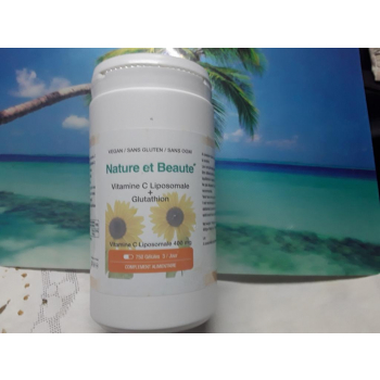 Vitamine C liposomale + Glutathion  750 gélules Vegan sans OGM