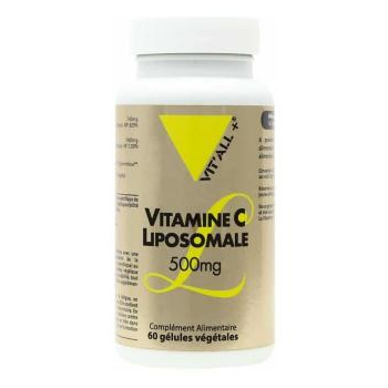 Vitamine C Liposomale-500mg-60 gélules végétales-Vit'all+