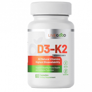 Vitamine D3+ K2 60 gélules