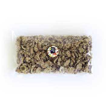 Muesli croustillant Bio Banane Vanille avec de véritables morceaux de fruits séchés - 1kg - sans gluten