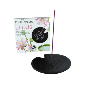 Porte Encens Lotus en pierre naturelle