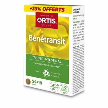 Benetransit +33% gratuit - Artichaut Fenouil - Transit intestinal - 72 comprimés