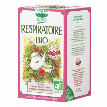 Tisane Respiratoire bio - Thym, Cannelle - 20 sachets