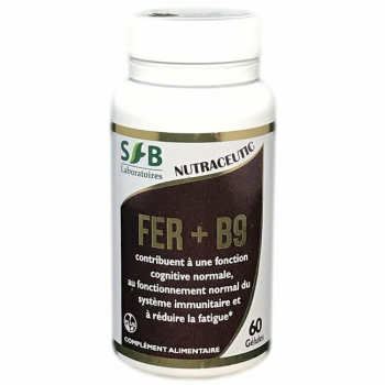 Fer + B9 250mg - Fatigue et Immunité - 60 gélules