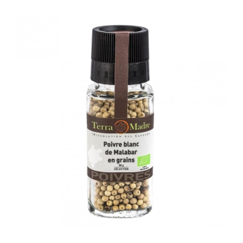 Poivre Blanc de Malabar en GRAINS bio