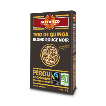 Trio de quinoa blond rouge noir bio & équitable