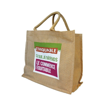 Sac cabas en toile de jute ETHIQUABLE