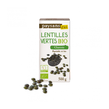 Lentilles vertes de Charente bio & équitable