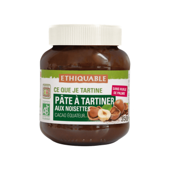 Pâte à tartiner aux noisettes bio & équitable