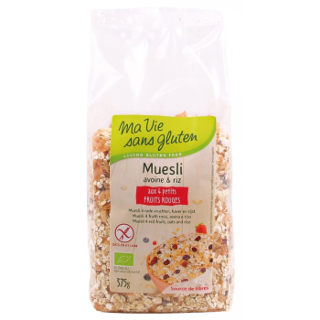 Muesli aux 4 petits fruits rouges bio & sans gluten