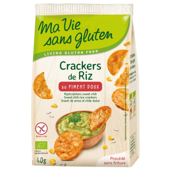 Crackers de Riz au Piment Doux bio & sans gluten