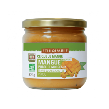 Mangue Purée  & Morceaux bio et équitable