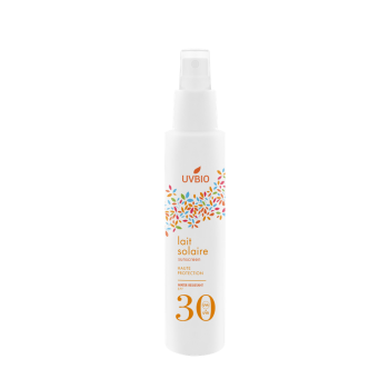 Lait solaire indice 30 bio et vegan