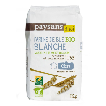 Farine de Blé Blanche T65 bio & équitable