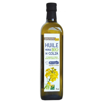 Huile vierge bio de Colza bio et équitable