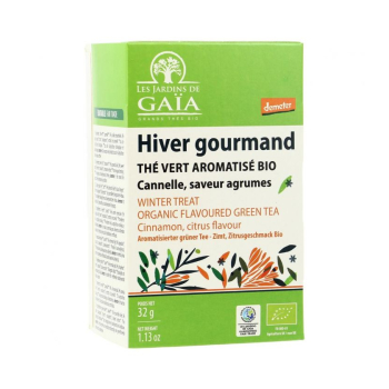 Hiver Gourmand - Thé Vert aromatisé - Agrumes, cannelle bio & demeter & équitable
