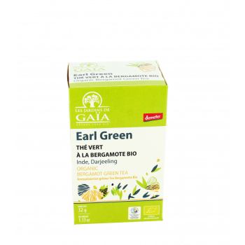 Earl Green - Thé vert à la Bergamote - Inde, Darjeeling bio & demeter & équitable