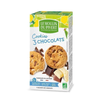 Cookies aux Pépites de 3 Chocolats bio