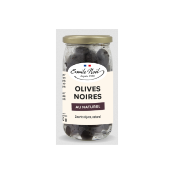 Olives Noires au Naturel Dénoyautées Bio & Equitable