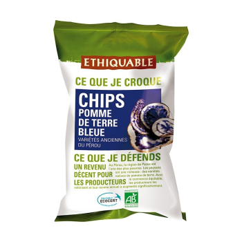 Chips Pomme de Terre Bleue bio & équitable