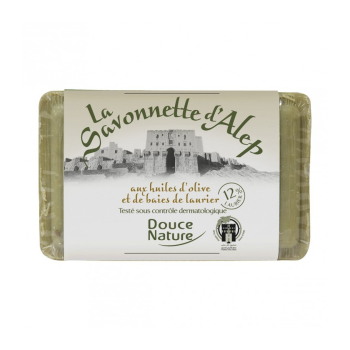 Savonnette d'Alep et aux huiles d'olive et de baies de laurier 12%