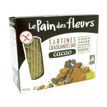 Tartines craquantes au cacao sans gluten bio