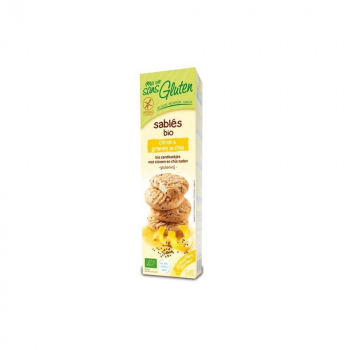 Sablé Bio Citron & Graines de Chia - 150gr - Ma Vie Sans Gluten